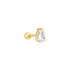 Gold Pear Barbell Single Earring | Ania Haie Australia