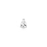 Silver Pear Barbell Single Earring | Ania Haie Australia