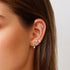 Silver Pear Barbell Single Earring | Ania Haie Australia