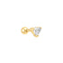Gold Heart Barbell Single Earring | Ania Haie Australia