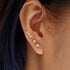 Gold Heart Barbell Single Earring | Ania Haie Australia