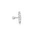Silver Bar Barbell Single Earring | Ania Haie Australia