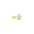 Gold Five-Point Star Barbell Single Earring | Ania Haie Australia