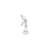 Silver Marquise Dangle Barbell Single Earring | Ania Haie Australia