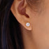 Gold Solitaire Stud Earrings | Ania Haie Australia