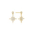 Gold Dangling Nova Star Stud Earrings | Ania Haie Australia