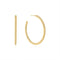 Gold Twisted Oversized Hoop Earrings
