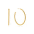 Gold Twisted Oversized Hoop Earrings