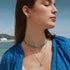 Gold Dangling Mint Green Huggie Hoop Earrings