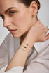 Gold Organic Dome Pebble Bracelet