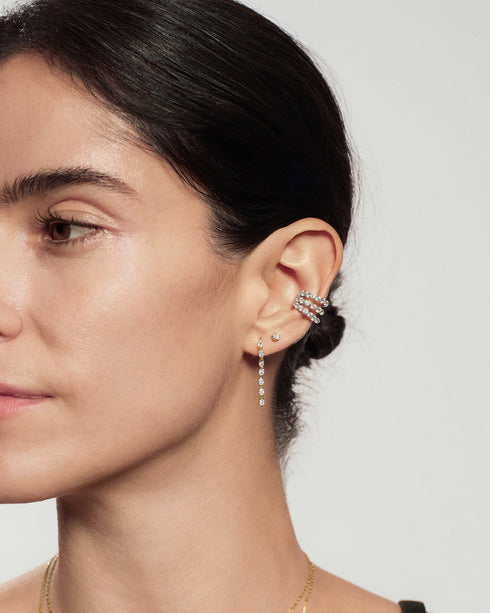 Silver Pave Triple Wrap Ear Cuff | Ania Haie Australia