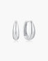 Gold Hollow Organic Pebble Drop Earrings