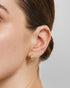 Gold Rope Twist Stud Earrings