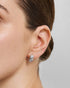 Silver Rope Twist Stud Earrings
