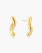 Gold Twist Stud Earrings