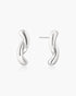 Silver Twist Stud Earrings