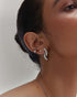 Silver Twist Stud Earrings