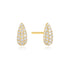 Gold Pave Dome Stud Earrings
