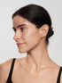 Gold Pave Sculptural Teardrop Hook Earrings