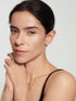 Gold Pave Sculptural Teardrop Hook Earrings
