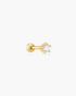 Gold Five-Prong Sparkle Barbell Earring | Ania Haie Australia