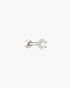 Silver Five-Prong Sparkle Barbell Earring | Ania Haie Australia
