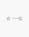 Silver Mini Five-Prong Sparkle Stud Earrings | Ania Haie Australia