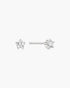 Silver Mini Five-Prong Sparkle Stud Earrings | Ania Haie Australia