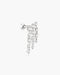 Silver Triple Fringe Barbell Earring | Ania Haie Australia