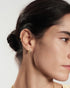 Gold Zig-Zag Pave Huggie Hoop Earrings | Ania Haie Australia