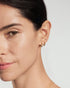 Gold Zig-Zag Pave Huggie Hoop Earrings | Ania Haie Australia