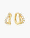 Gold Duet Wave Huggie Hoop Earrings | Ania Haie Australia