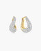 Gold Wave Huggie Hoop Earrings | Ania Haie Australia