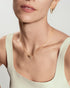 Gold Pave Interlocked Huggie Hoop Earrings | Ania Haie Australia