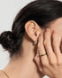 Gold Chunky Pave Wave Huggie Hoop Earrings | Ania Haie Australia