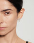 Silver Sparkling Arc with Double Chain Stud Earrings | Ania Haie Australia