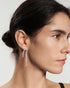 Silver Sparkling Zig-Zag Drop Stud Earrings | Ania Haie Australia