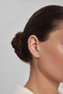 Gold Graduated Trinity Stud Earrings