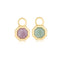 Gold Octagon Gemstone Earring Charm | Ania Haie Australia