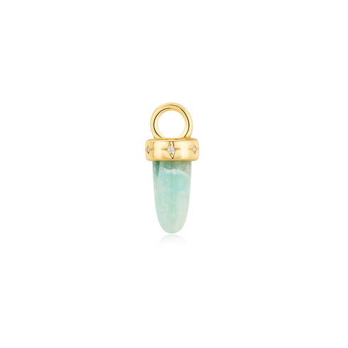 Gold Amazonite Drop Earring Charm | Ania Haie Australia