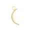 Gold Moon Pave Earring Charm