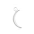 Silver Moon Pave Earring Charm