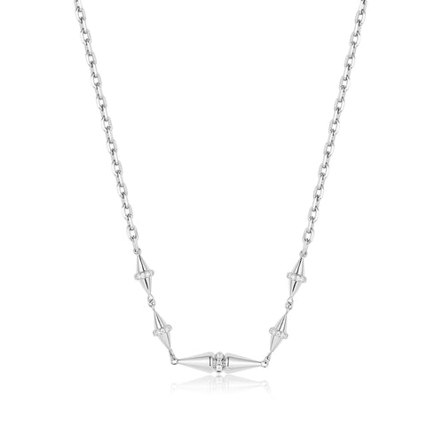 Silver Geometric Chain Necklace | Ania Haie Australia