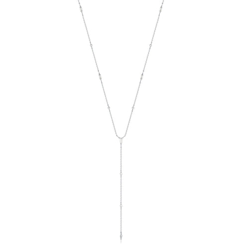 Silver Sparkle Point Y Necklace | Ania Haie Australia