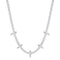 Silver Curb Chain Sparkle Point Necklace | Ania Haie Australia