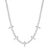 Silver Curb Chain Sparkle Point Necklace | Ania Haie Australia
