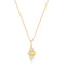 Gold Pearl Geometric Pendant Necklace | Ania Haie Australia