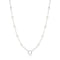 Silver Pearl Chain Charm Connector Necklace | Ania Haie Australia