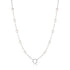 Silver Pearl Chain Charm Connector Necklace | Ania Haie Australia