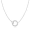 Silver Interlinked Circles Pave Necklace | Ania Haie Australia